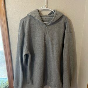Gray Men's Half-Zip Sweater